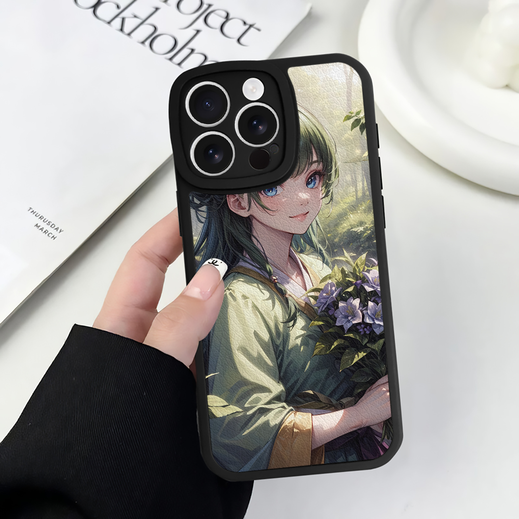 薬屋のひとりごと The Apothecary Diaries 【iPhone 16シリーズ対応】シリコンスマホケース（レザー調） 材質：シリコン